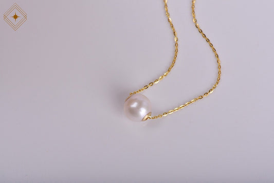 Floating Akoya Pearl Necklace