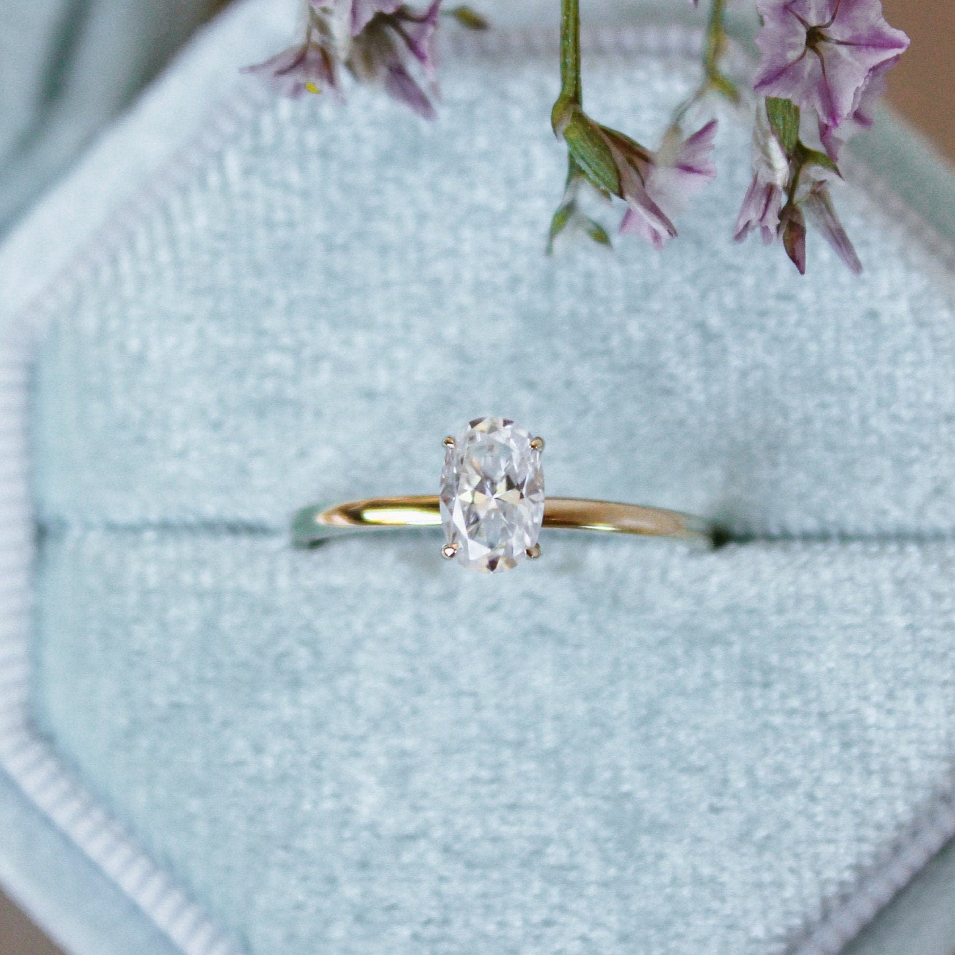 Constellation Oval Diamond Engagement Ring, White Gold - Graff